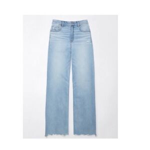 AE Dreamy Drape Stretch Super High Waisted Baggy Wide Leg Jean